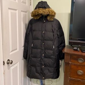 NWT Michael Kors winter coat with faux fur trim hood